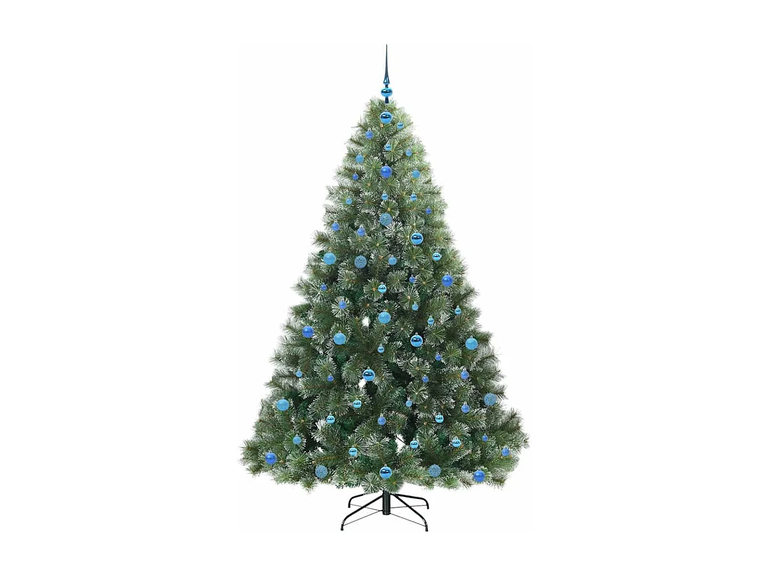 Kunstkerstboom met 300 LED's Groen 210 cm PE en PVC