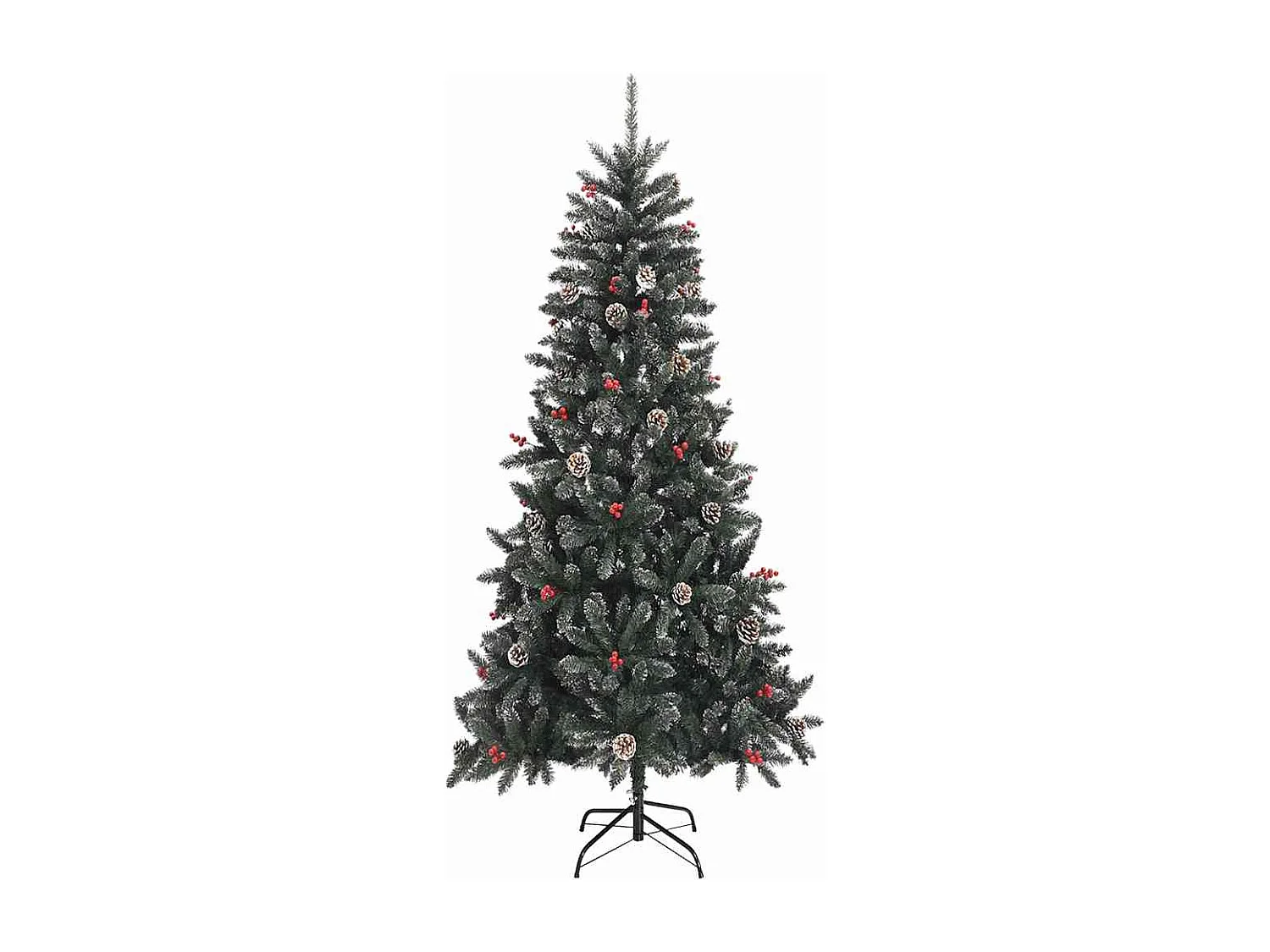 Sapin de Noël artificiel avec 300 LED Vert 114 x 114 x 210 cm