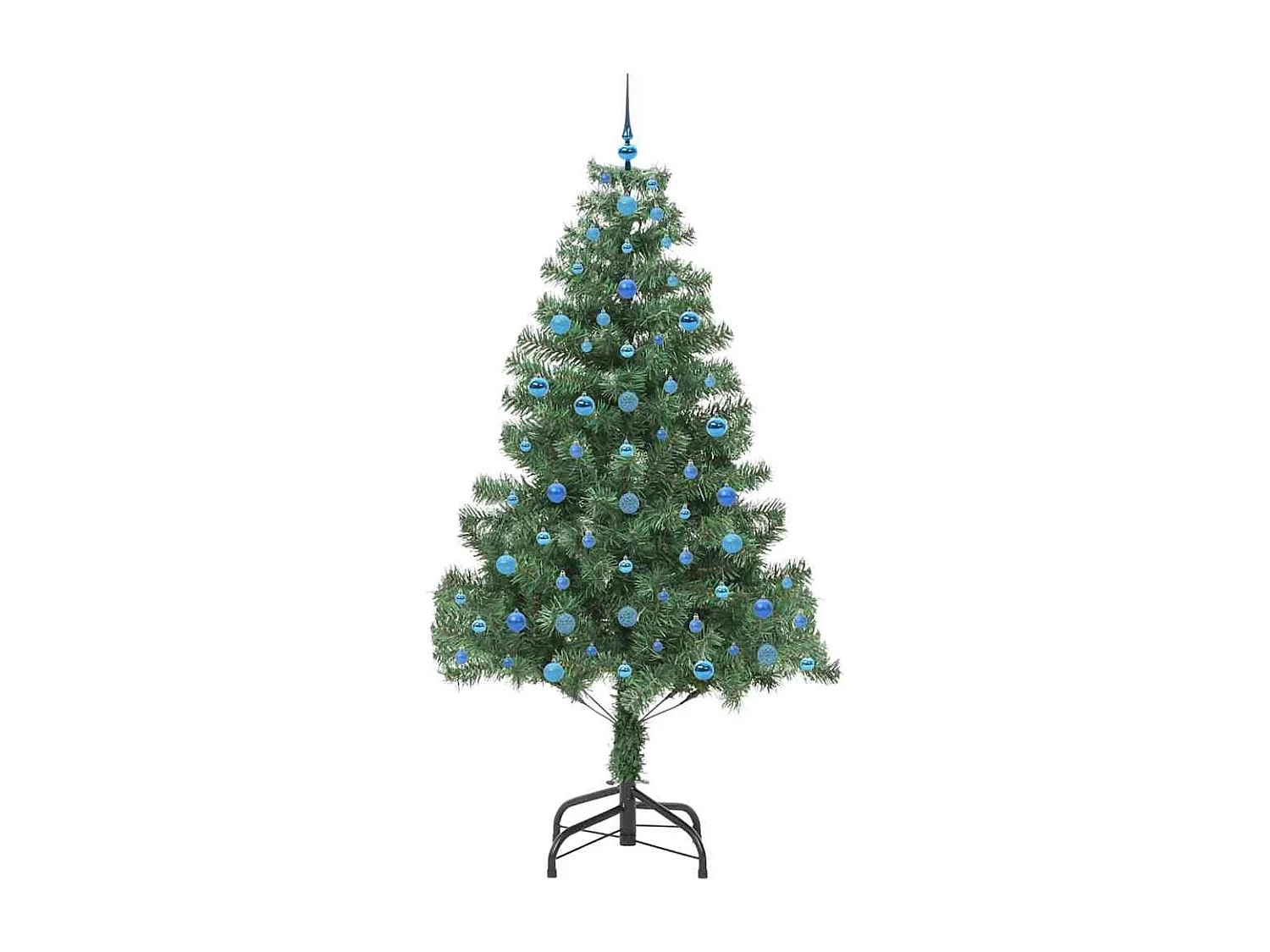 Sapin de Noël avec 300 LED avec support Vert 210 cm PVC