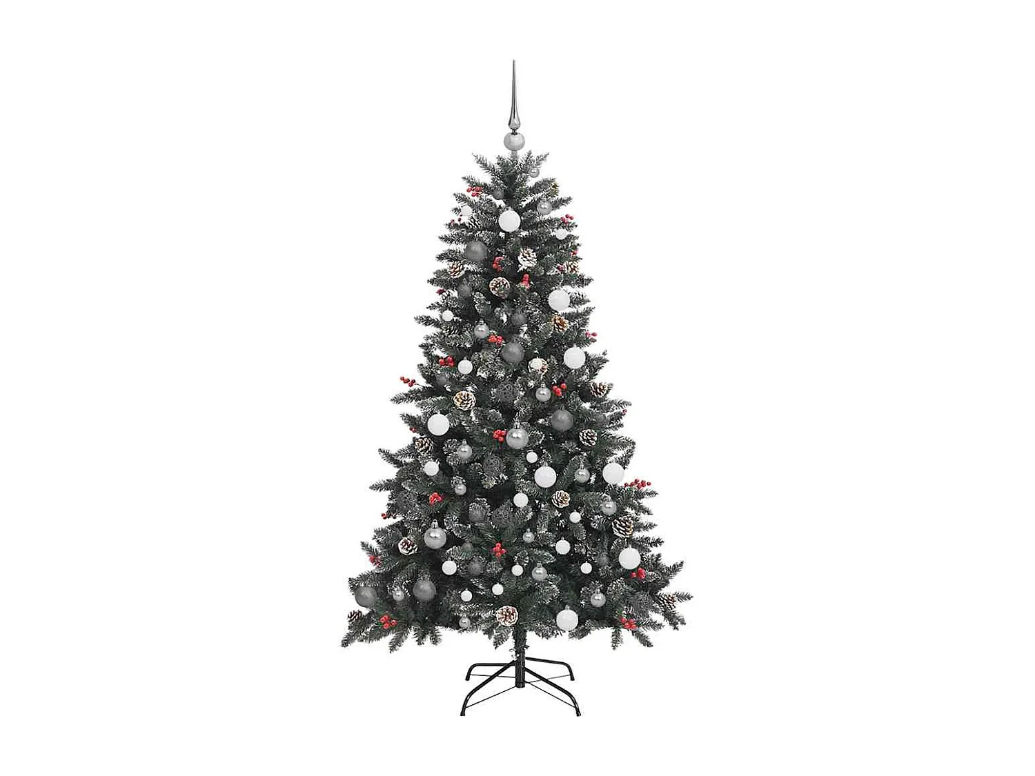 Kunstkerstboom met 300 LED's Groen 99 x 99 x 180 cm