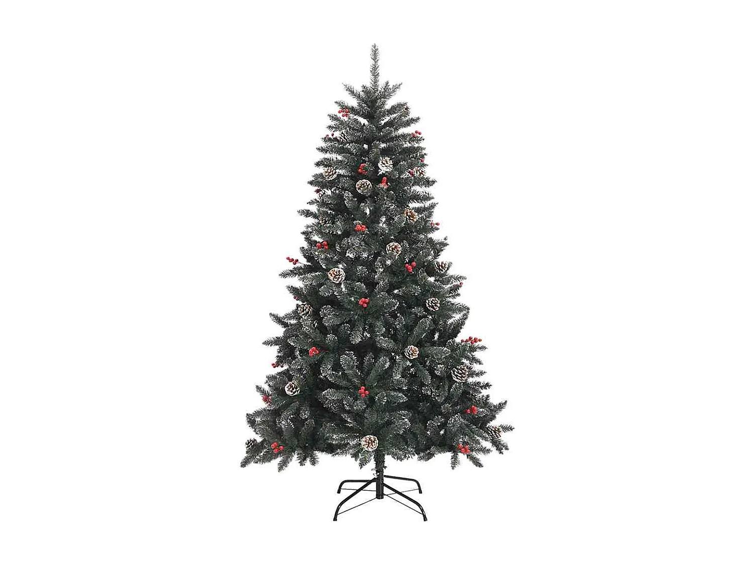 Kunstkerstboom met 300 LED's Groen 99 x 99 x 180 cm