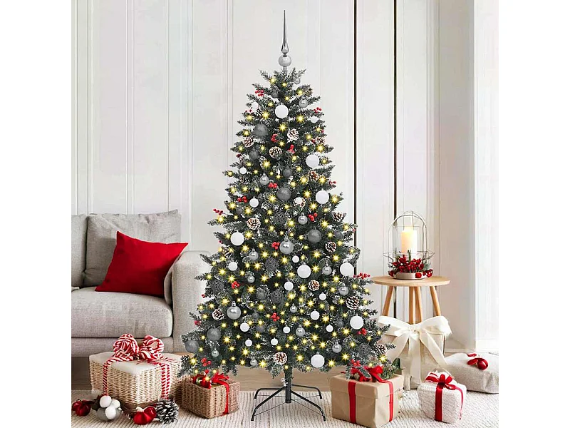 Kunstkerstboom met 300 LED's Groen 99 x 99 x 180 cm