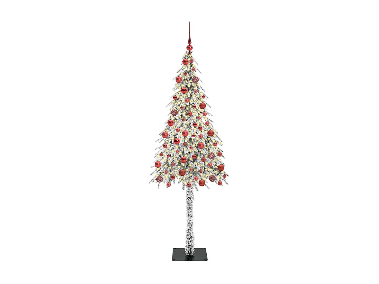 Kerstboom met 300 LED's Wit 180 cm PE en Staal