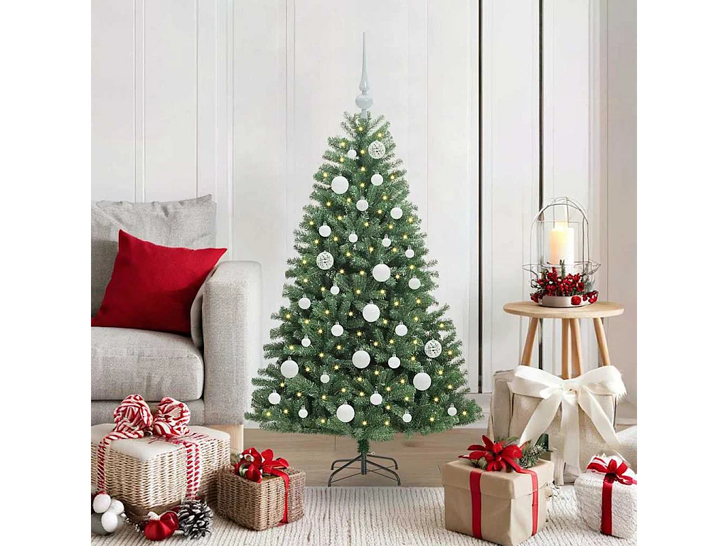 Sapin de Noël Artificiel à Branches Articulées Vert 120 cm