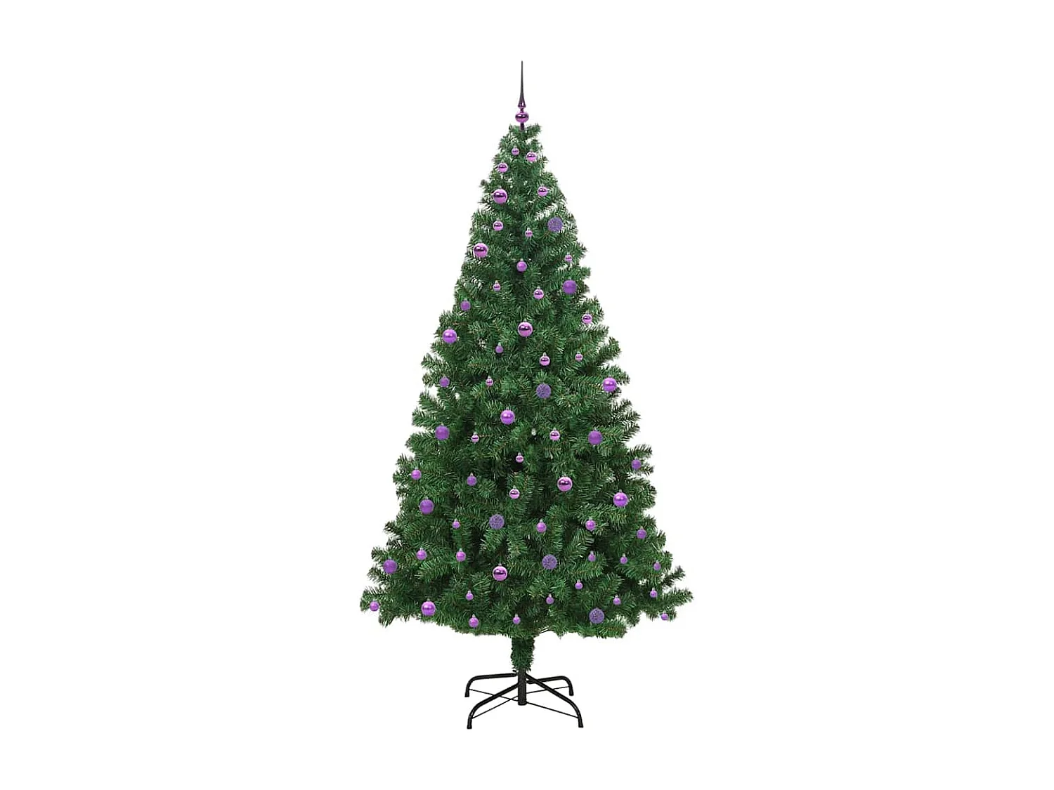 Kunstkerstboom Groen 240 cm PVC, Staal en Kunststof