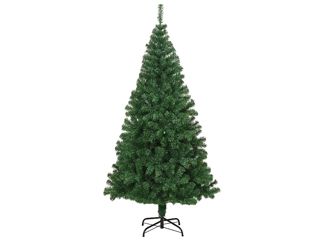 Albero di Natale artificiale verde 240 cm PVC, acciaio e plastica