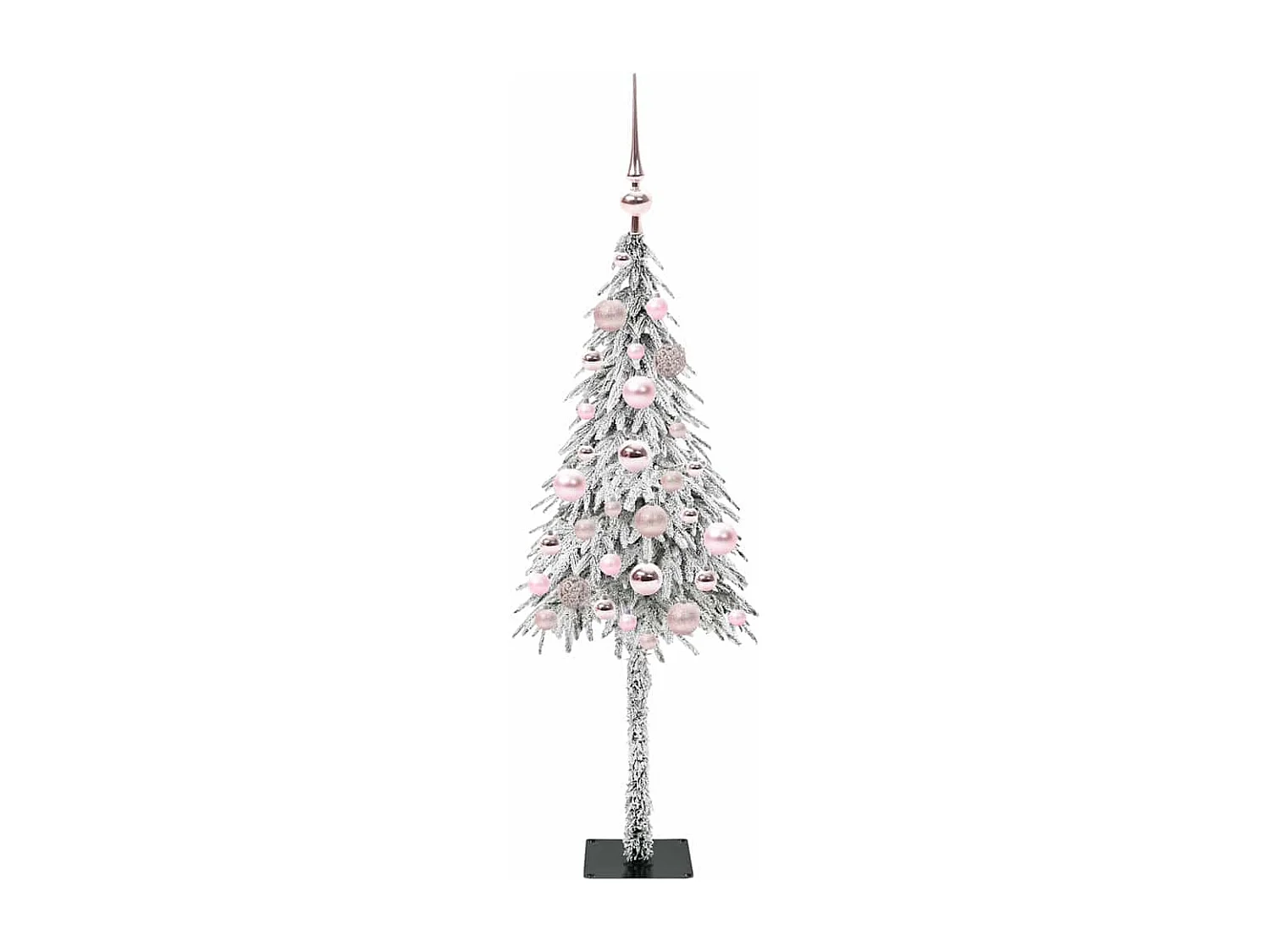 Albero di Natale con 150 LED Bianco 120 cm PE e Acciaio