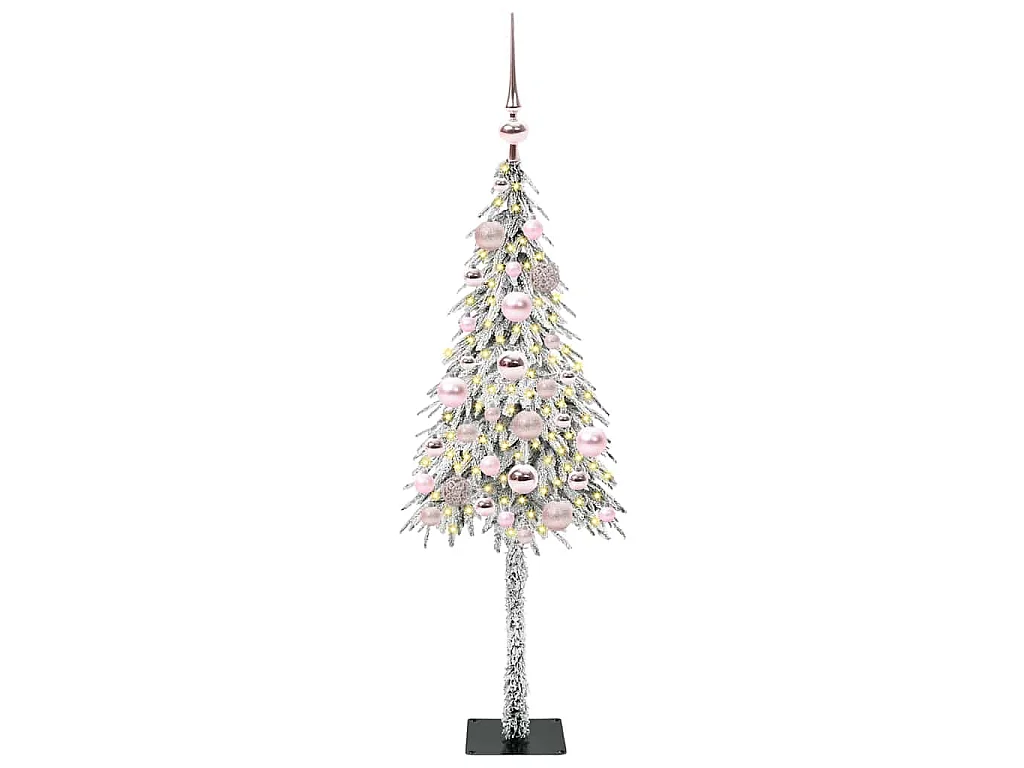 Sapin de Noël avec 150 LED Blanc 120 cm PE et Acier