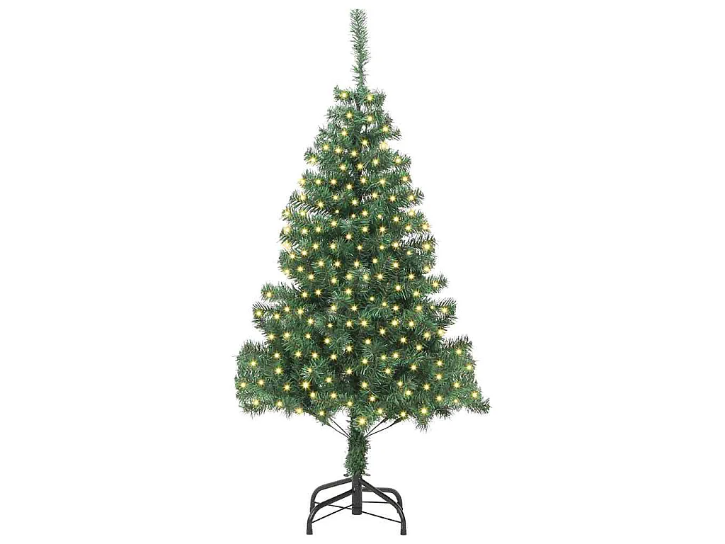Weihnachtsbaum mit 300 LEDs mit Ständer Grün 180 cm PVC