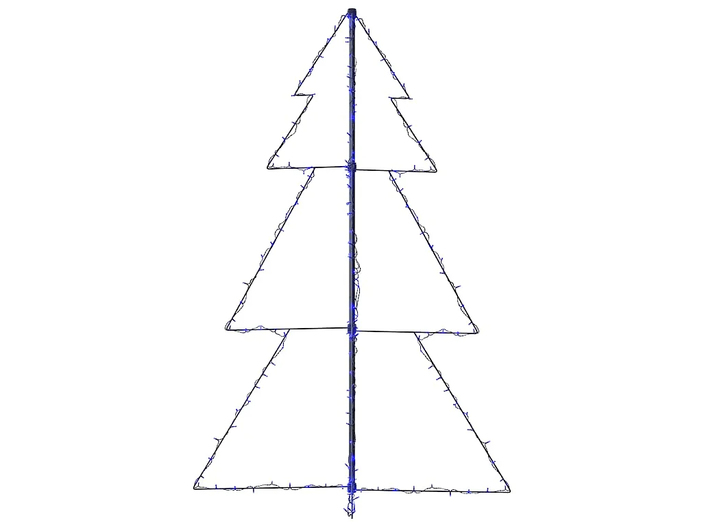 Arbre de Noël cône 200 LED d'intérieur/d'extérieur 98x150 cm