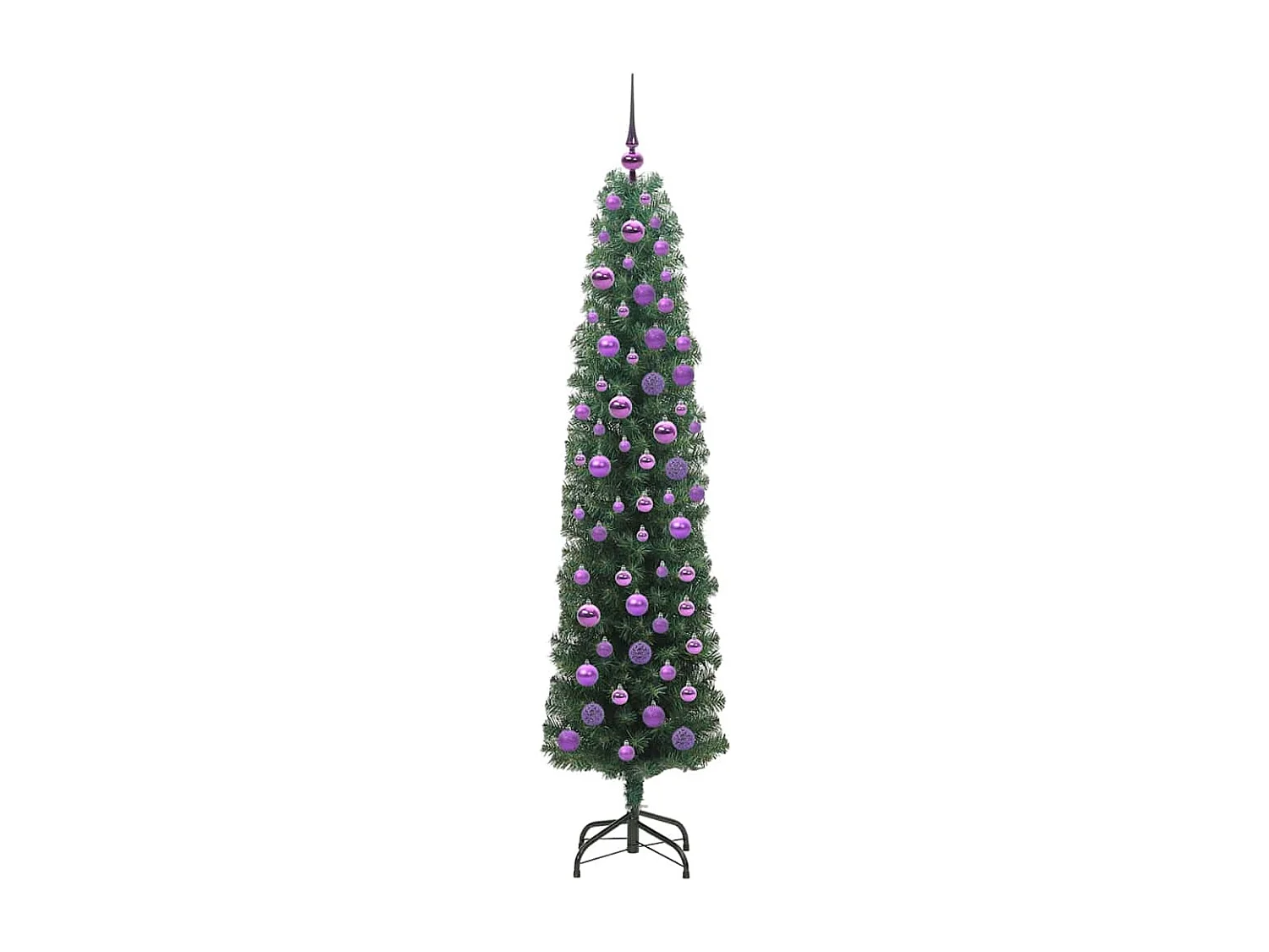 Sapin de Noël artificiel Vert 180 cm PVC et acier et plastique