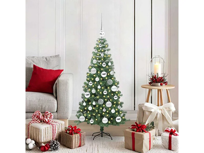 Kerstboom met 150 LED's met standaard Groen 120 cm PVC