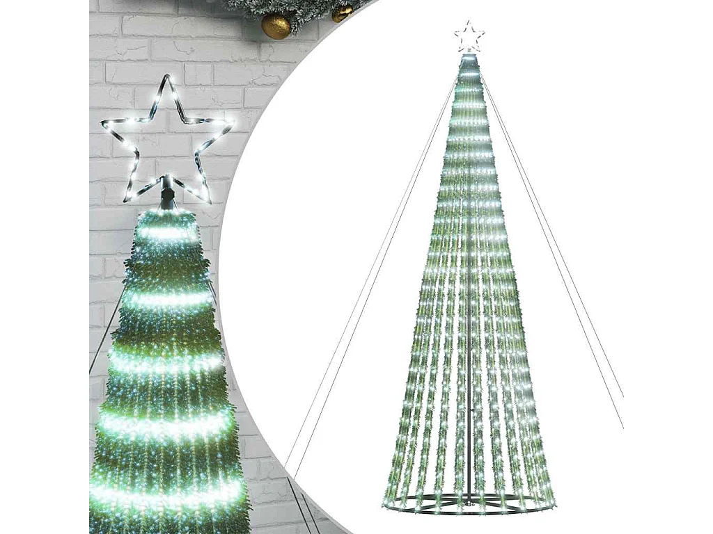 Sapin de Noël à LED 1028 LED blanc froid 403 cm