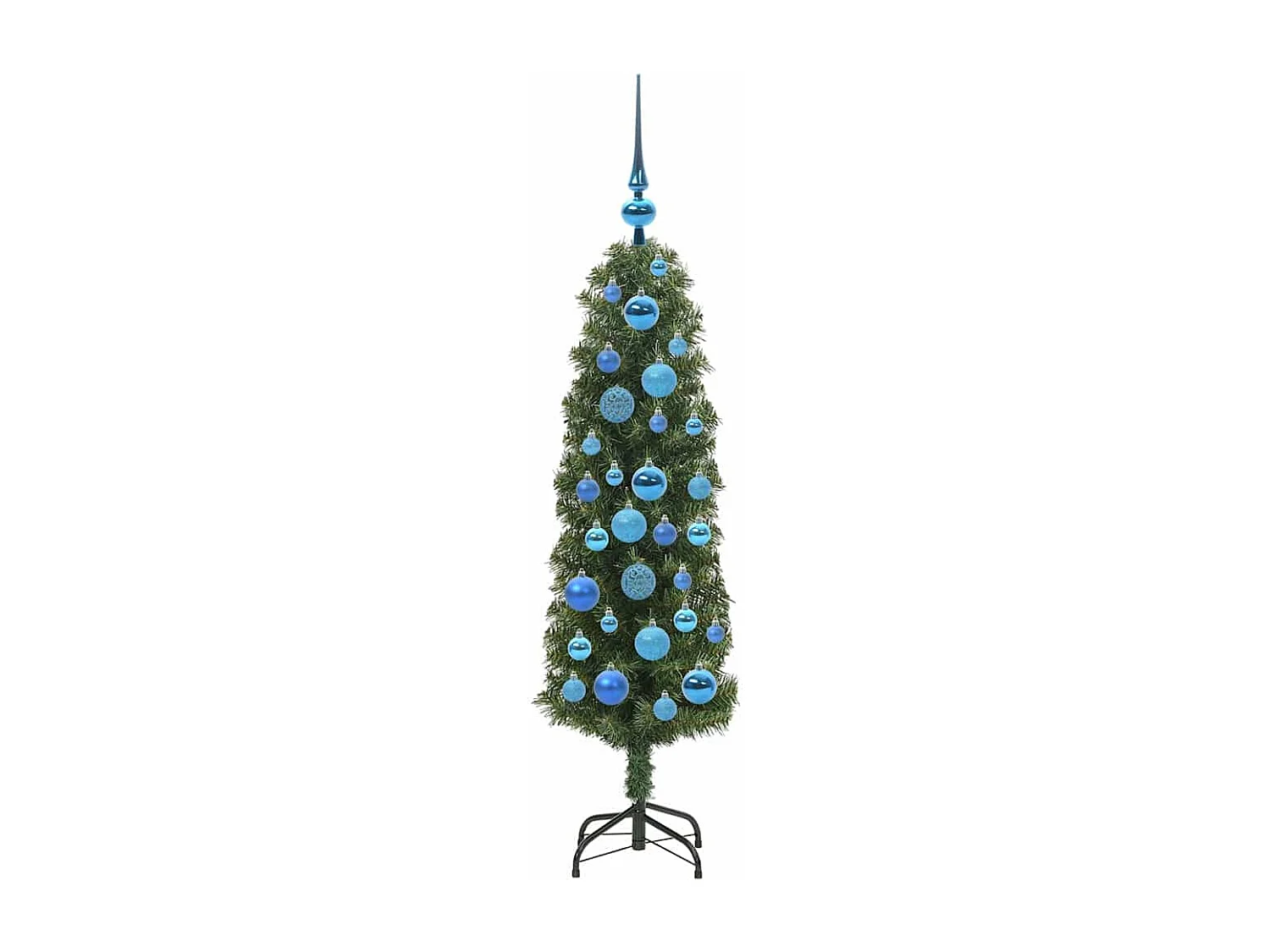 Albero di Natale artificiale Verde 120 cm PVC e acciaio e plastica