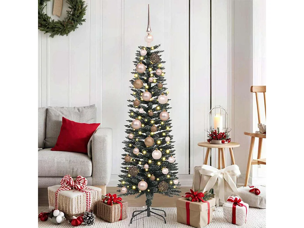 Albero di Natale artificiale con 150 LED Verde 40,5 x 40,5 x 120 cm