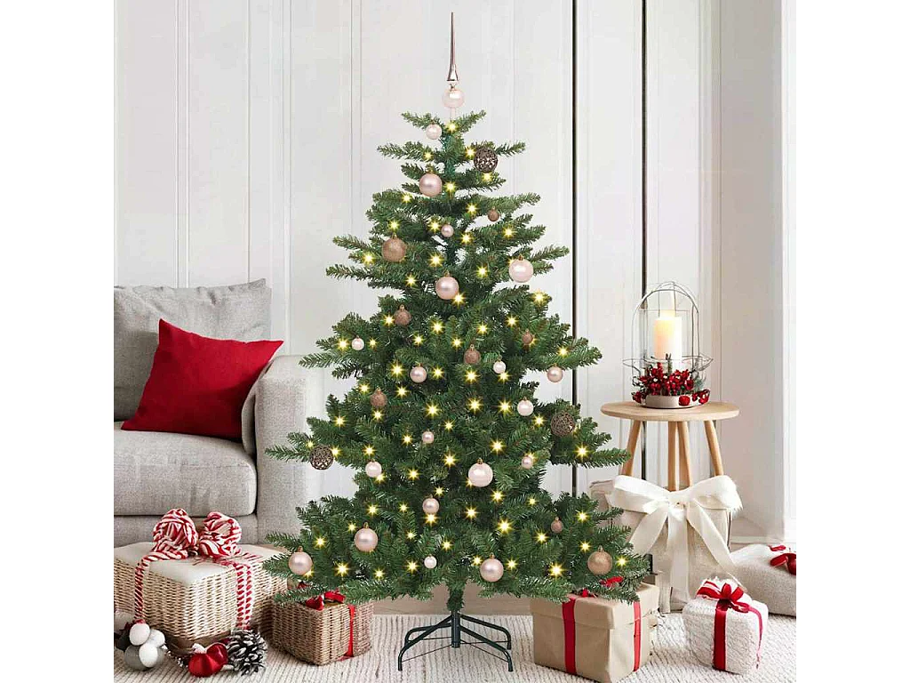 Albero di Natale artificiale con rami articolati 150 cm PVC