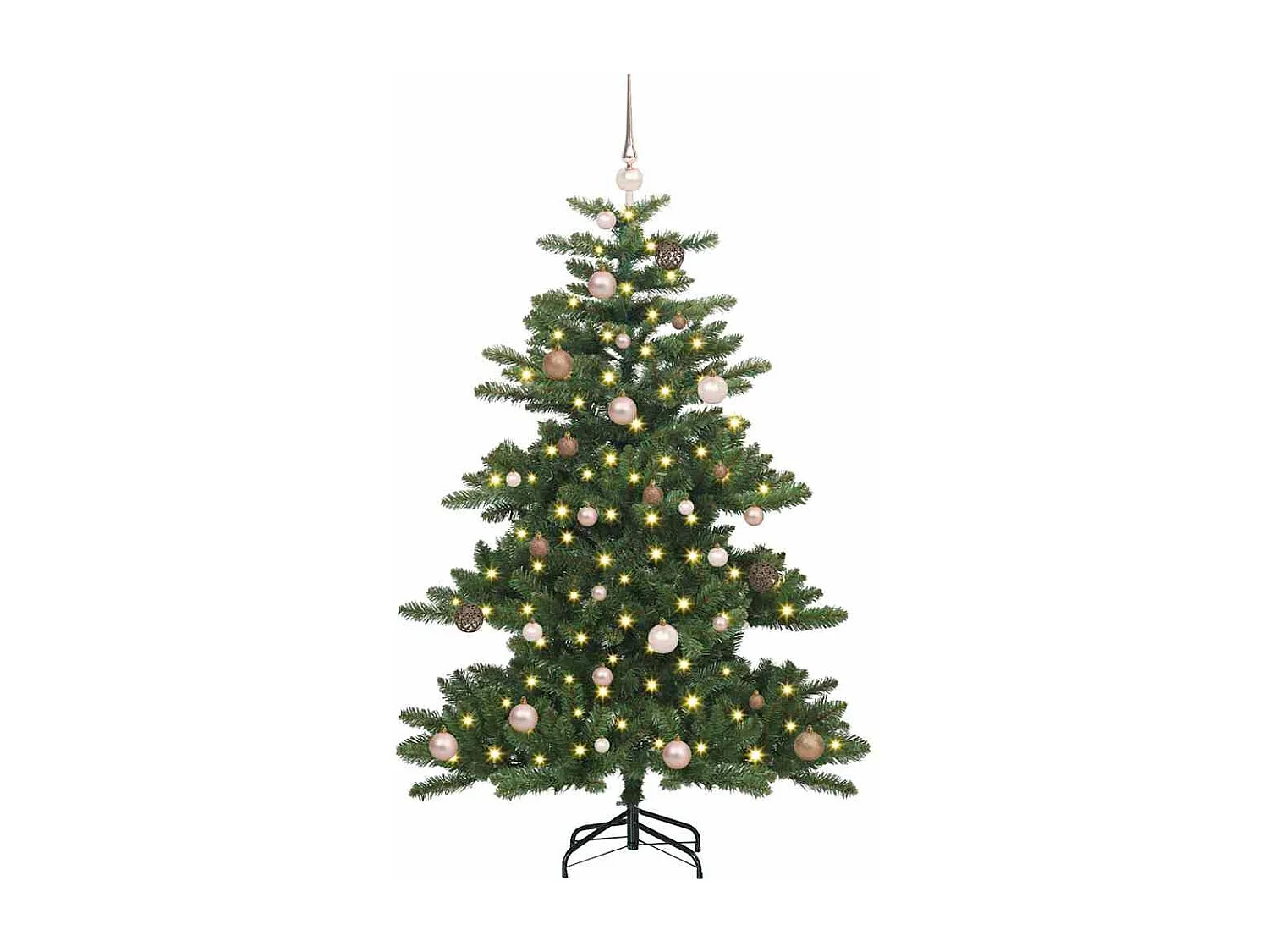 Albero di Natale artificiale con rami articolati 150 cm PVC