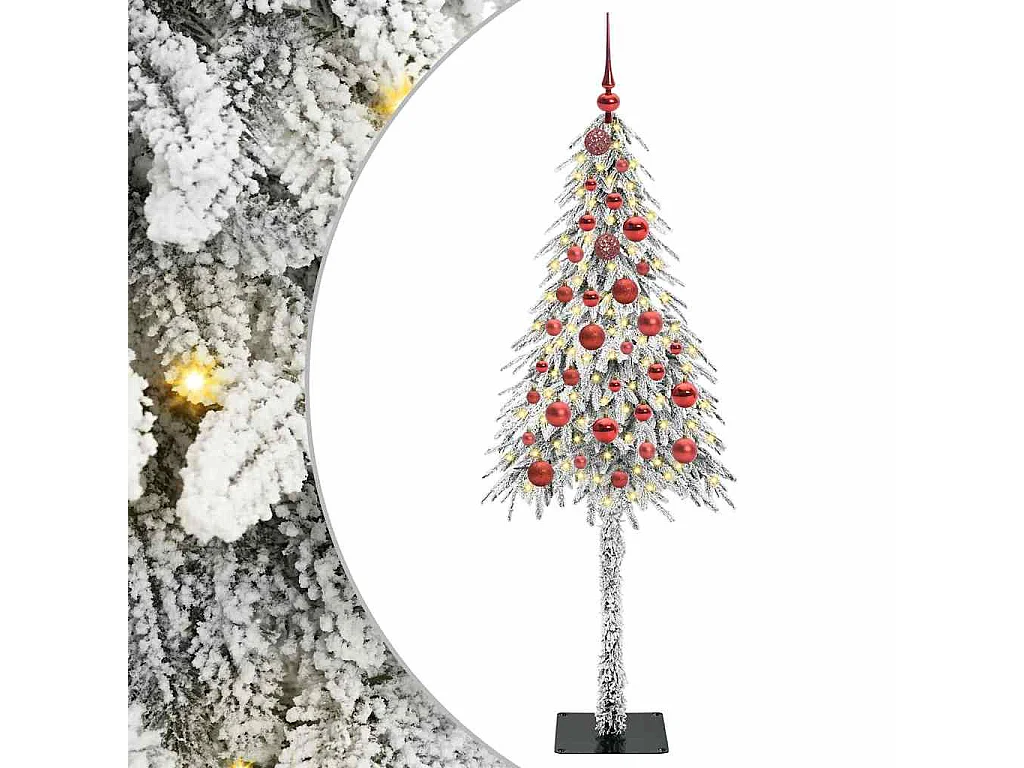 Sapin de Noël avec 150 LED Blanc 150 cm PE et Acier