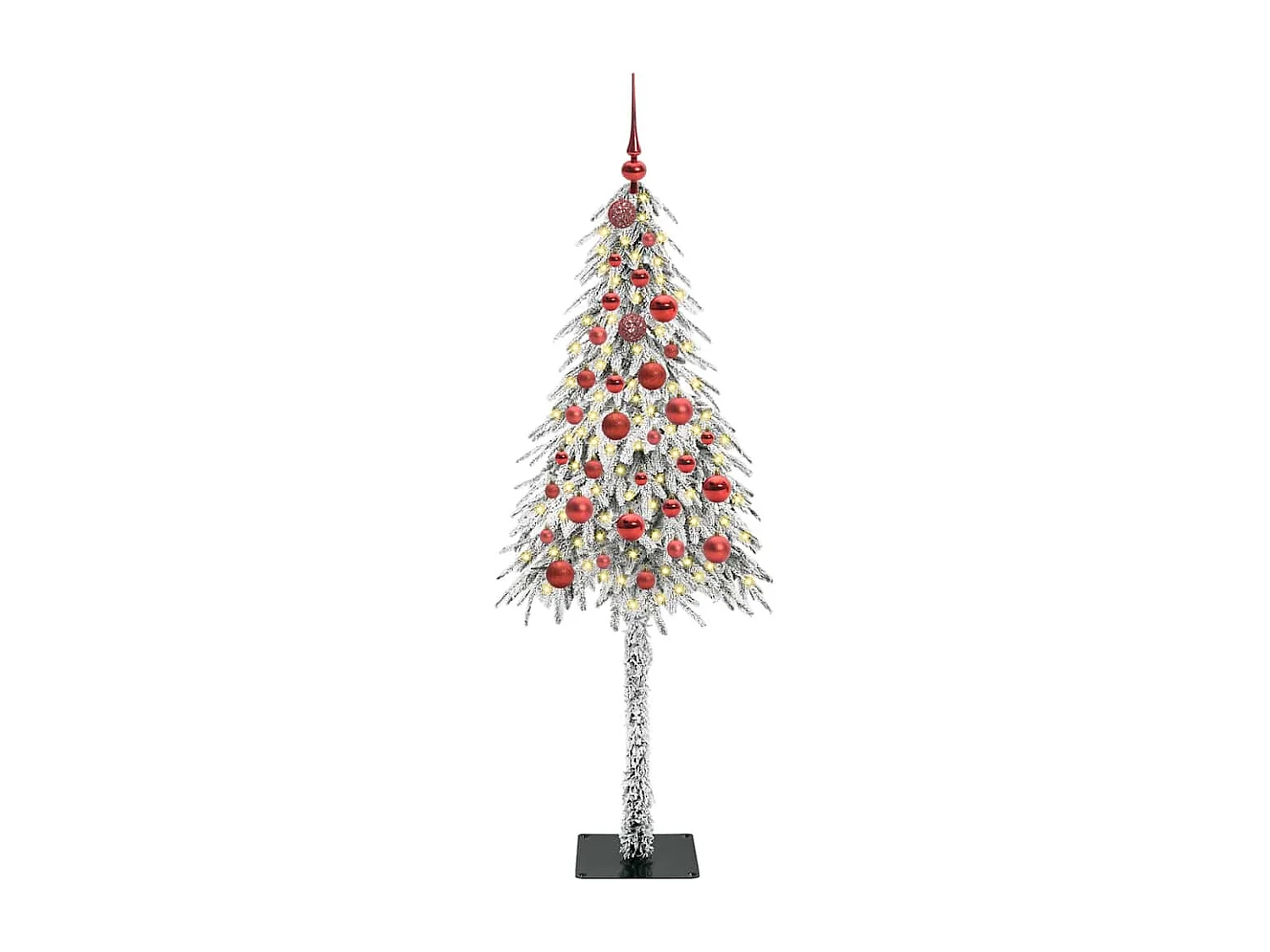 Sapin de Noël avec 150 LED Blanc 150 cm PE et Acier