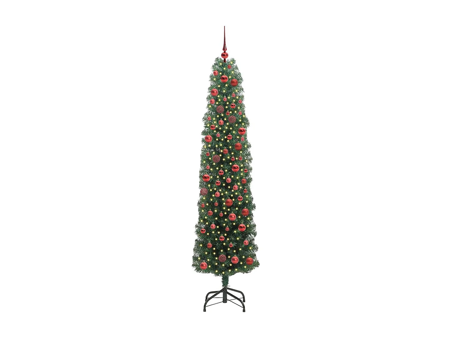 Sapin de Noël artificiel Vert 180 cm PVC et acier et plastique