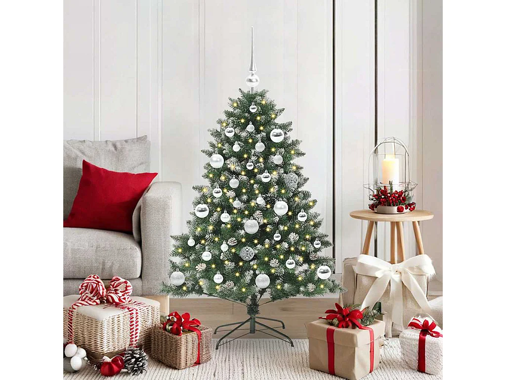 Albero di Natale artificiale con 150 LED Verde 85 x 85 x 120 cm