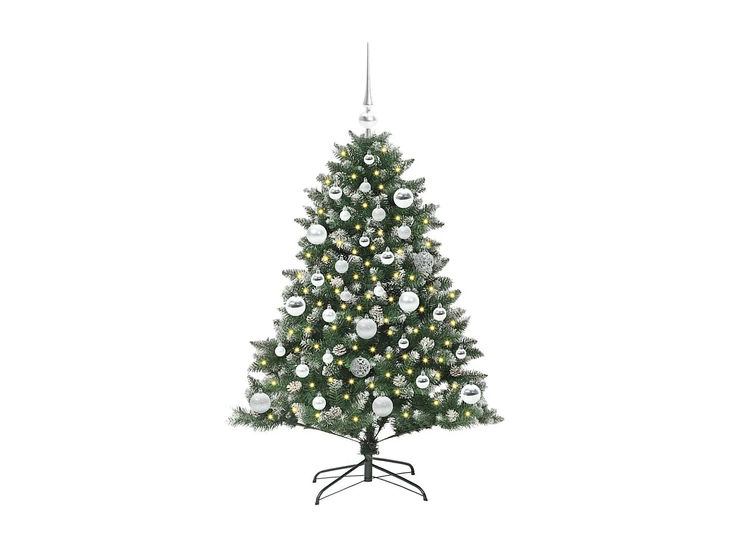 Albero di Natale artificiale con 150 LED Verde 85 x 85 x 120 cm