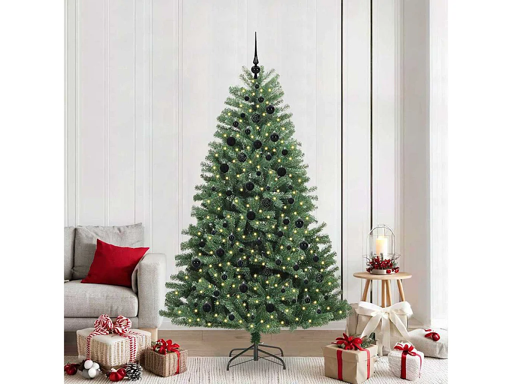 Sapin de Noël Artificiel à Branches Articulées Vert 210 cm