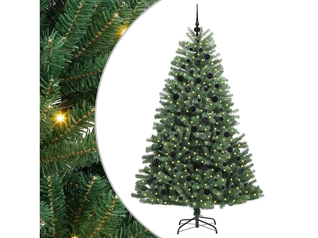 Sapin de Noël Artificiel à Branches Articulées Vert 210 cm