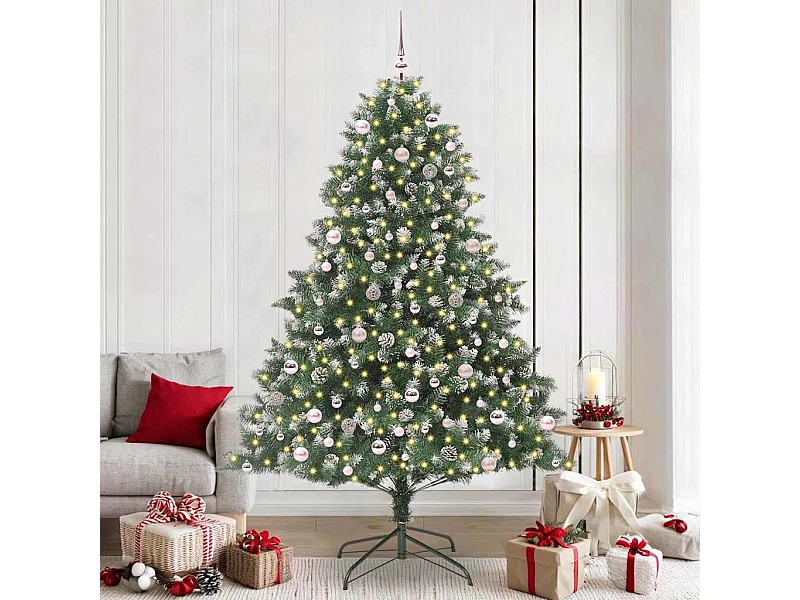 Kunstkerstboom met 300 LED's Groen 160 x 160 x 240 cm