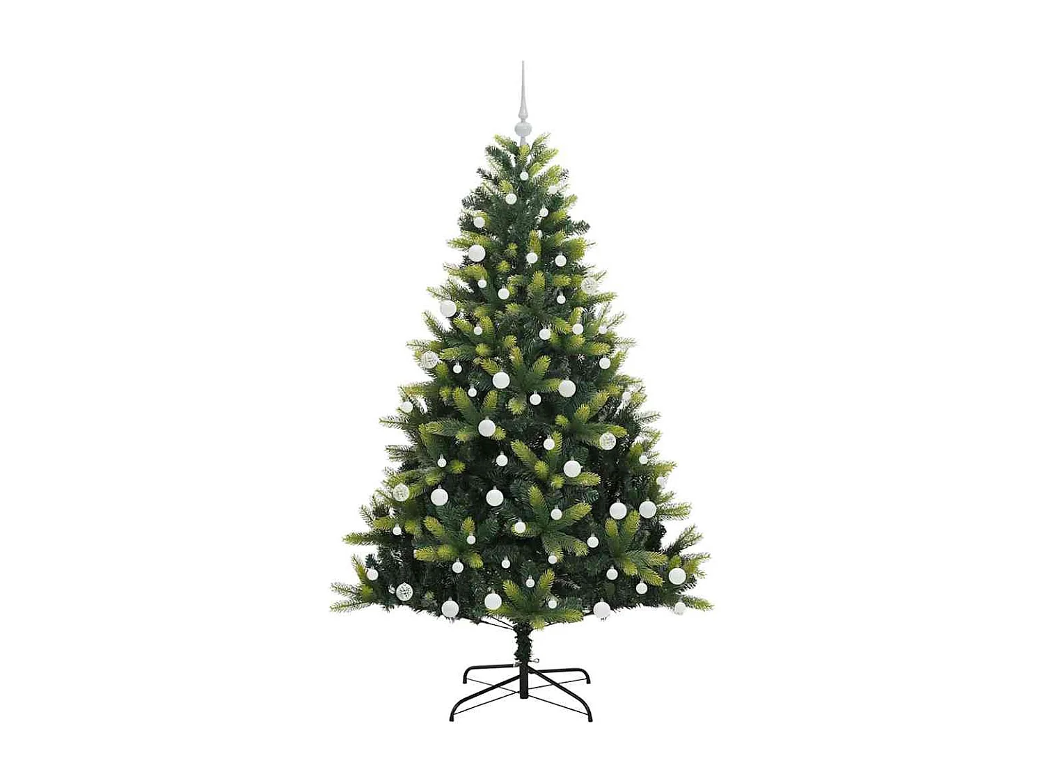 Flexibler künstlicher Weihnachtsbaum aus Silikon, 300 LEDs, 180 cm