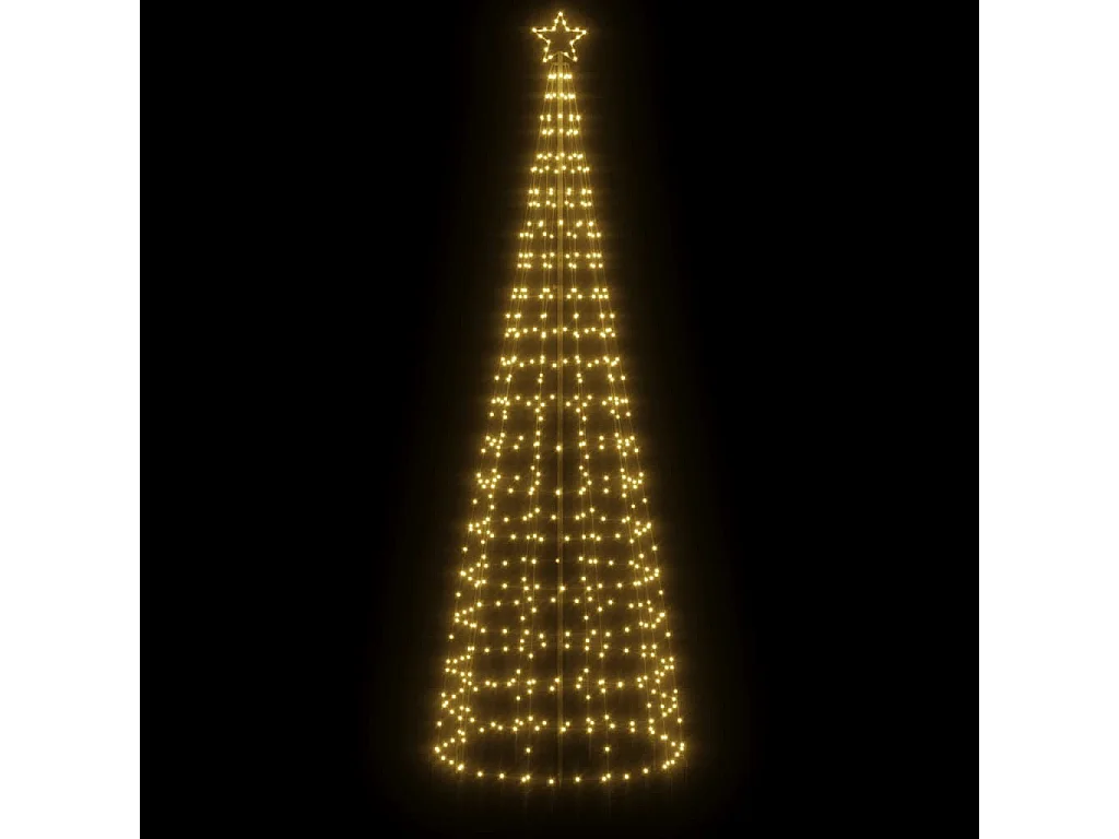 LED-kerstboom met palen 570 warmwitte LED's 300 cm