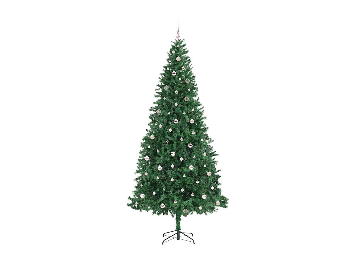 Künstlicher Weihnachtsbaum Grün 300 cm PVC, Metall und Kunststoff