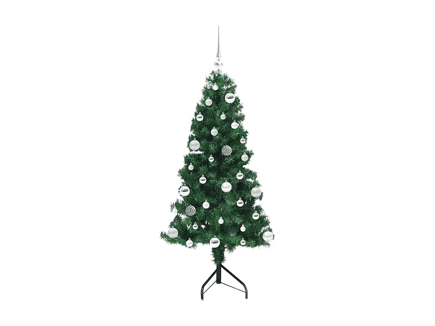 Kunstkerstboom hoek Groen 150 cm PVC en metaal