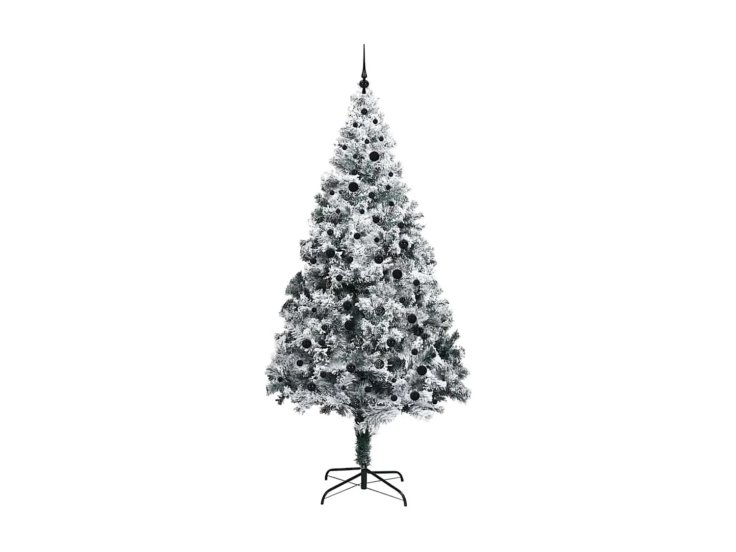 Künstlicher Weihnachtsbaum Grün 240 cm PVC, Stahl und Kunststoff