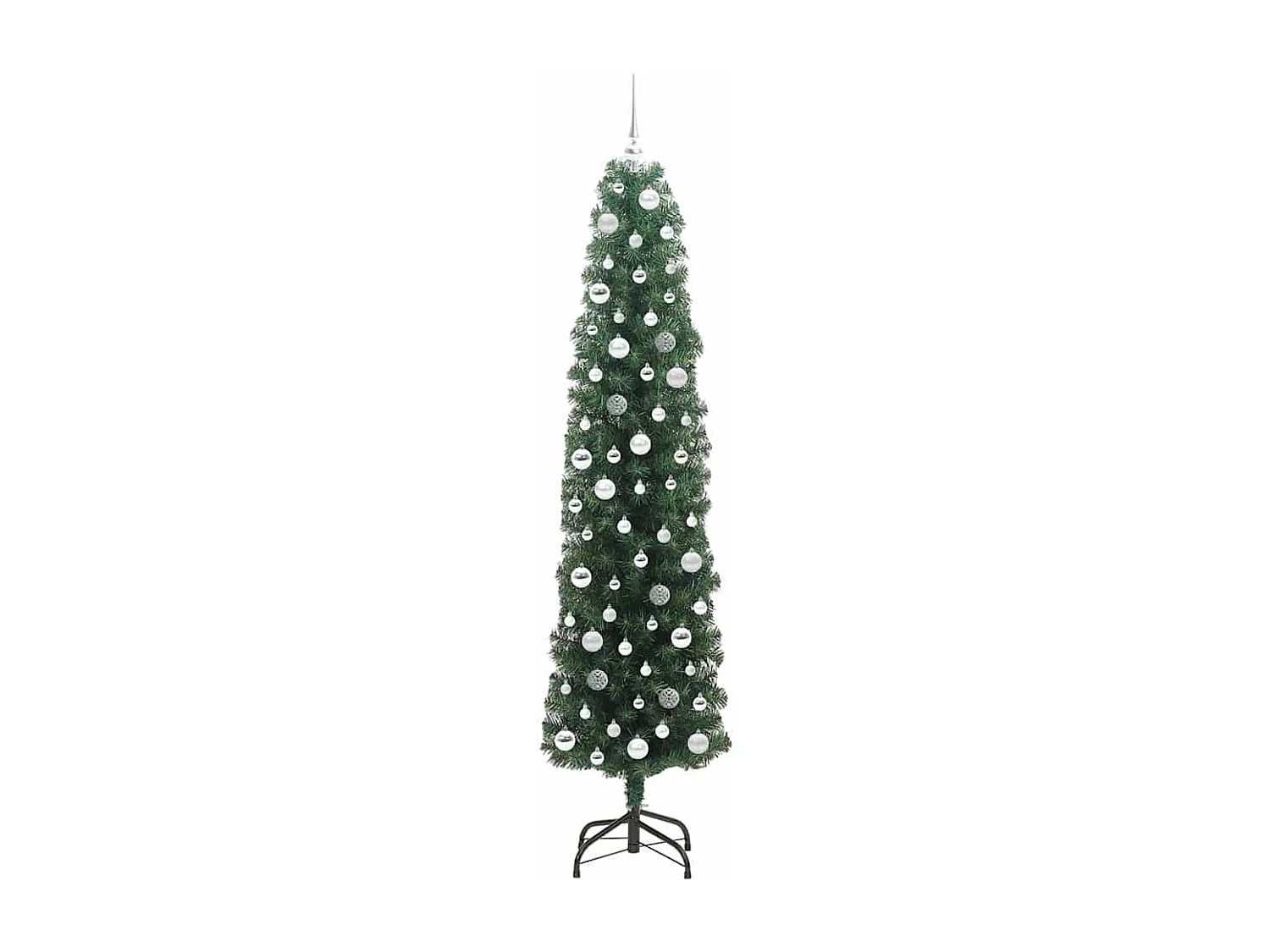 Albero di Natale artificiale Verde 210 cm PVC e acciaio e plastica