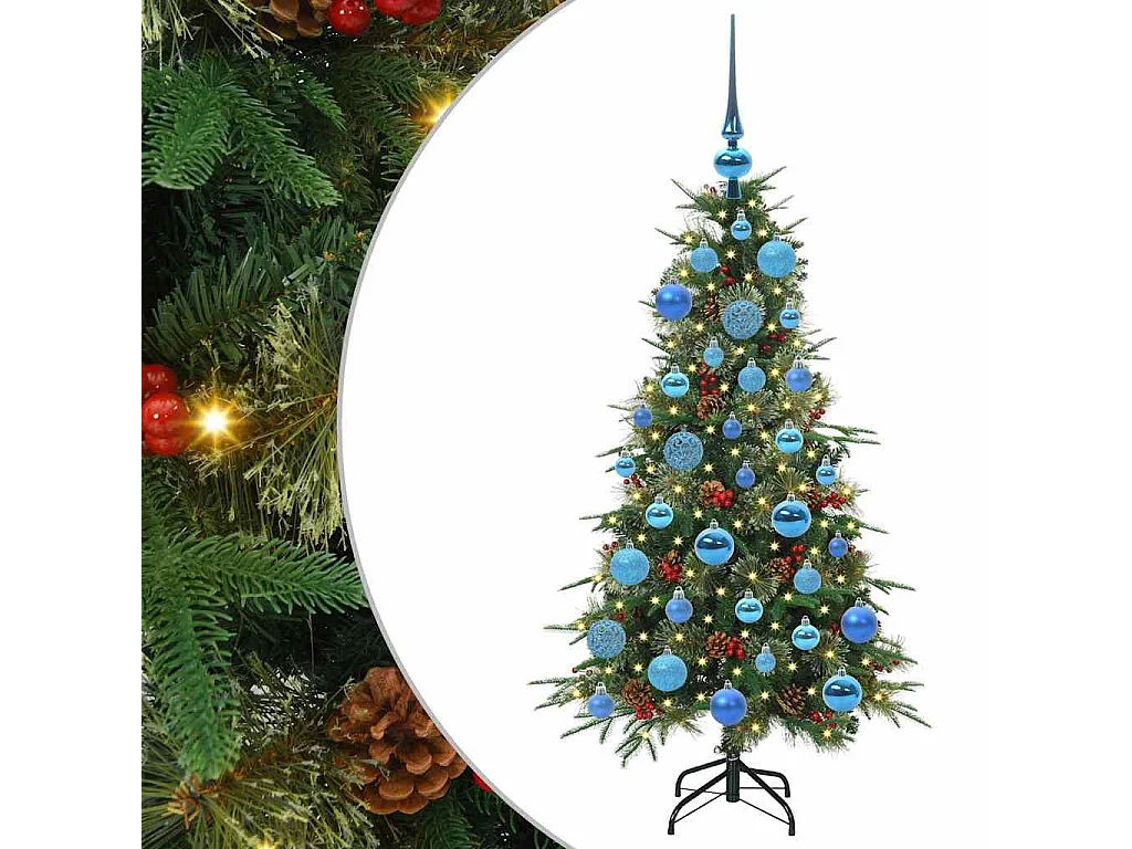 Sapin de Noël Artificiel à Branches Articulées Vert 120 cm