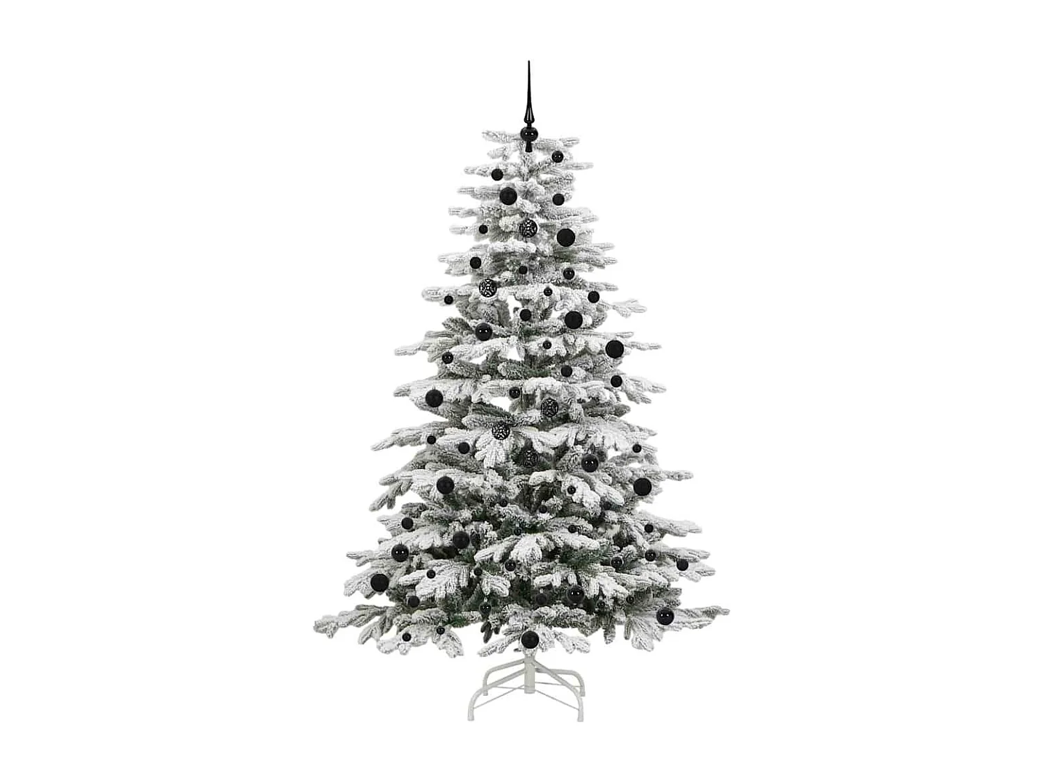 Albero di Natale artificiale con rami incernierati bianco 240 cm