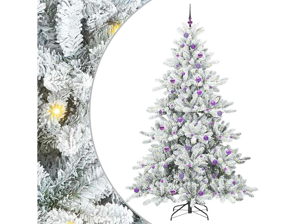 Künstlicher Weihnachtsbaum mit beweglichen Zweigen 240 cm PVC