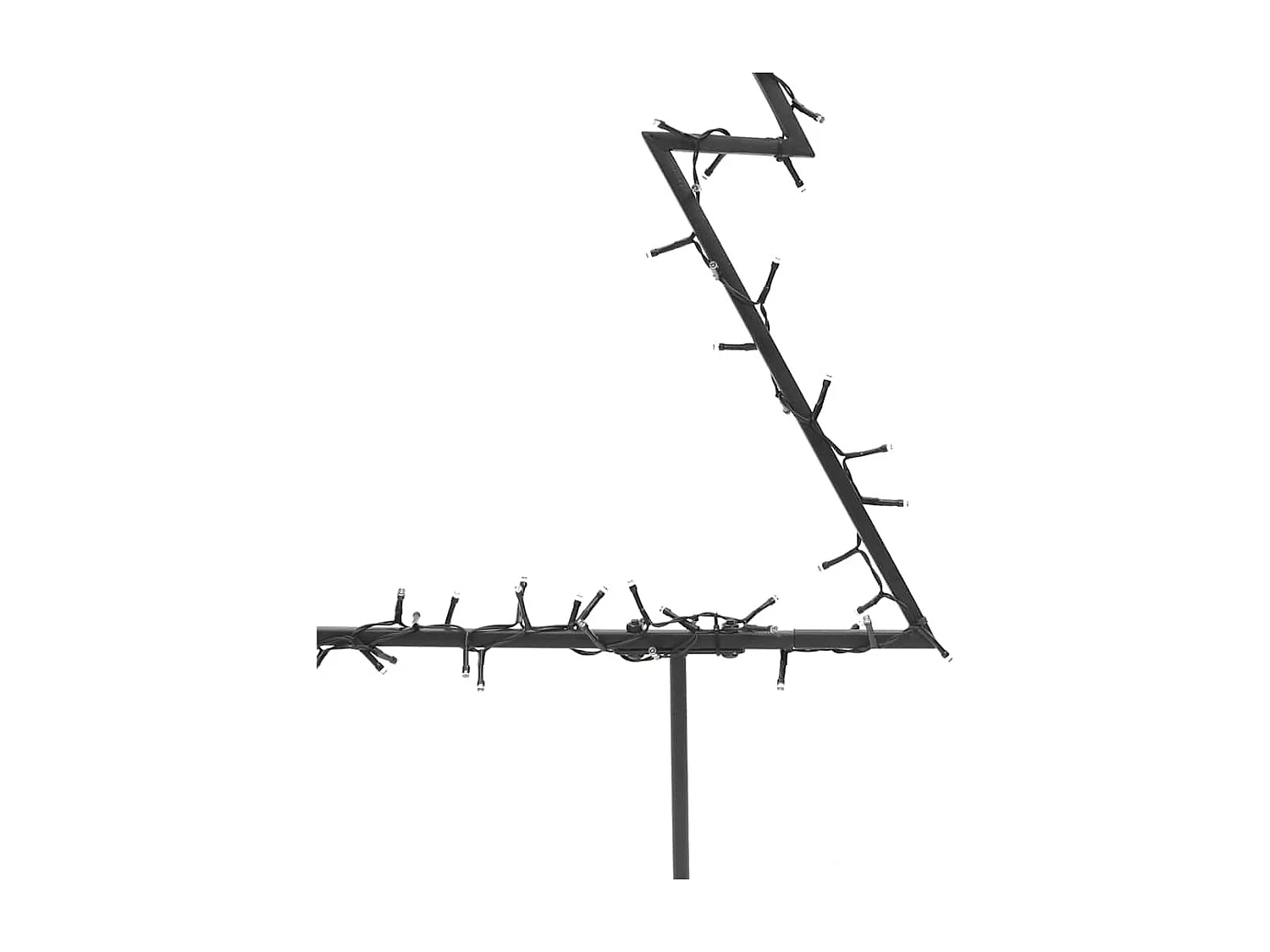 Decorazione luminosa per albero di Natale con picchetti 115 LED 90 cm