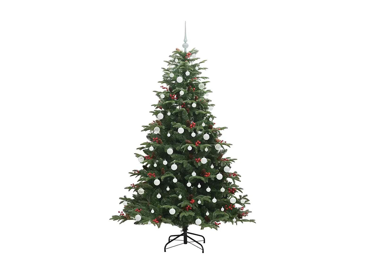 Albero di Natale artificiale Verde 180 cm PVC, metallo e plastica