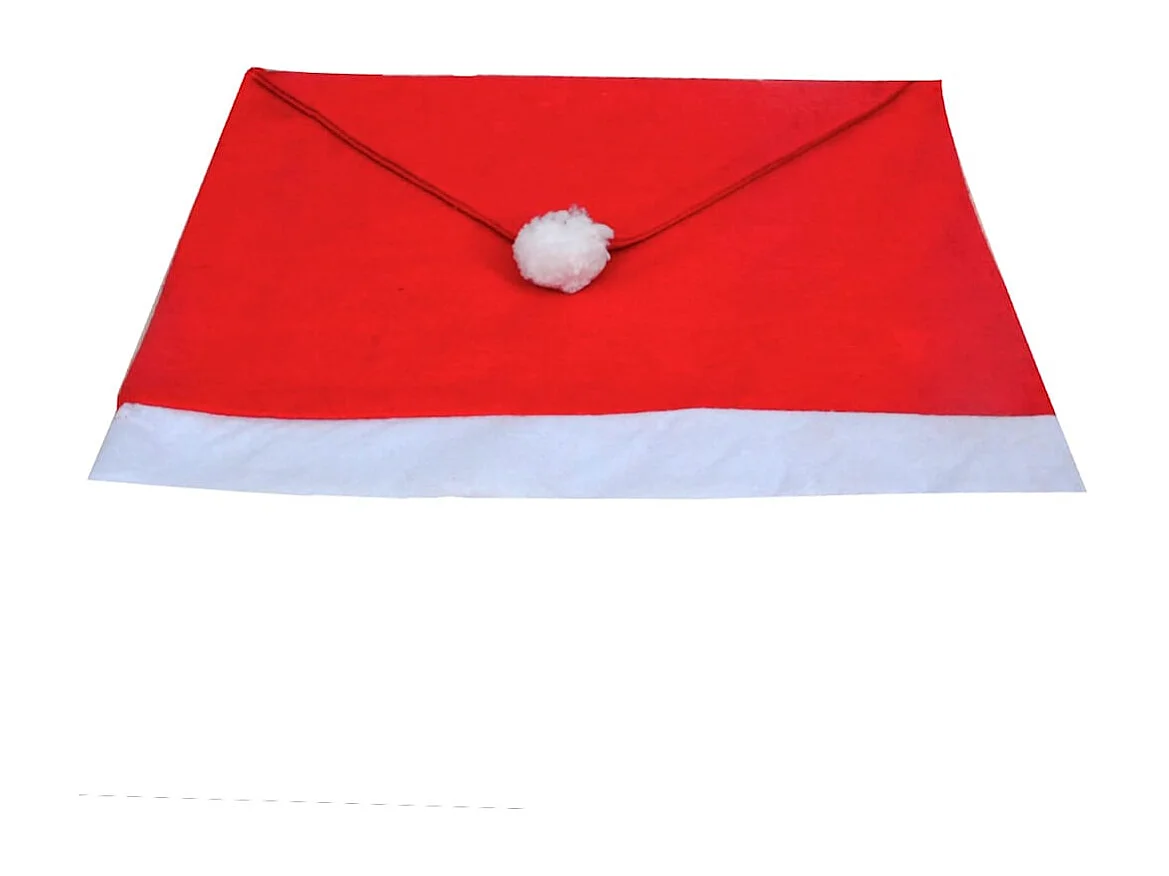 Housses de dossier de chaise 6 pcs Bonnet de Père Noël