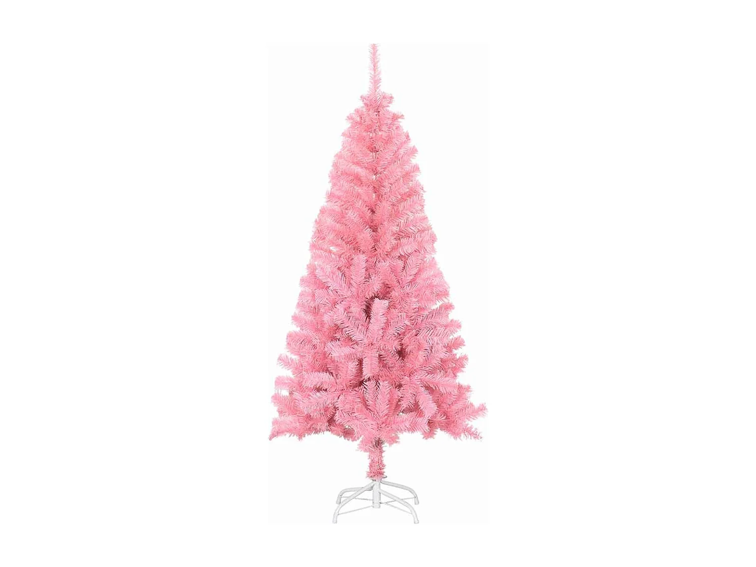 Sapin de Noël avec 150 LED avec support Rose 120 cm PVC