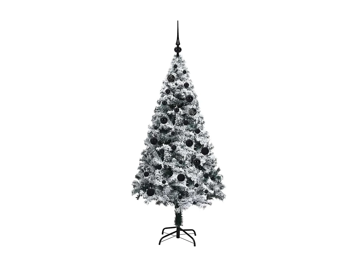 Künstlicher Weihnachtsbaum Grün 150 cm PVC, Stahl und Kunststoff