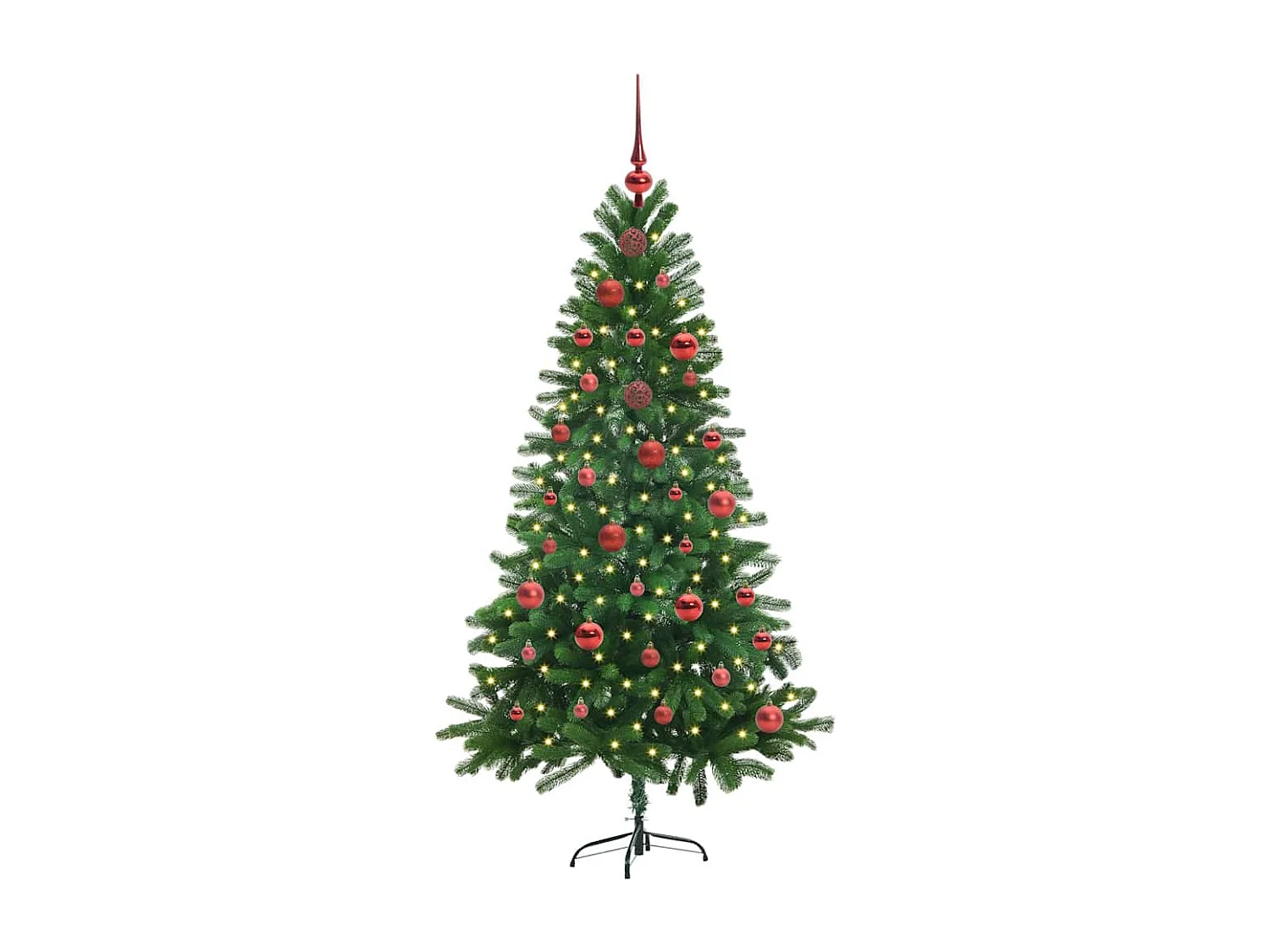 Weihnachtsbaum mit 150 LEDs mit Ständer Grün 150 cm PE