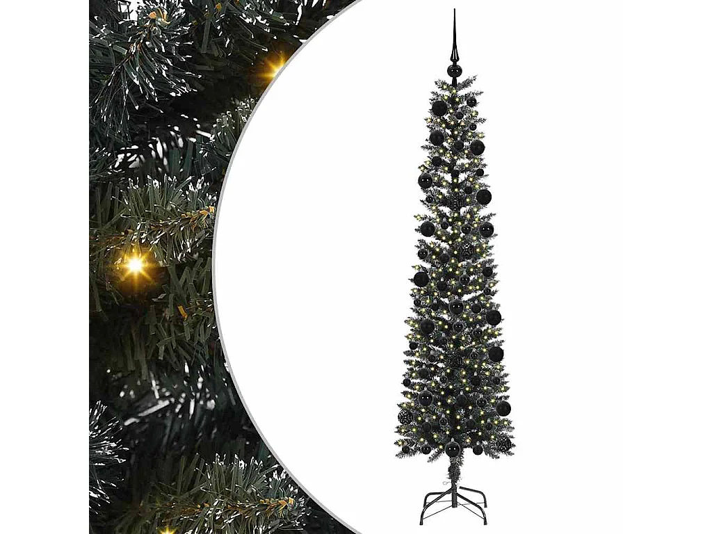Kunstkerstboom met 300 LED's Groen 58 x 58 x 210 cm