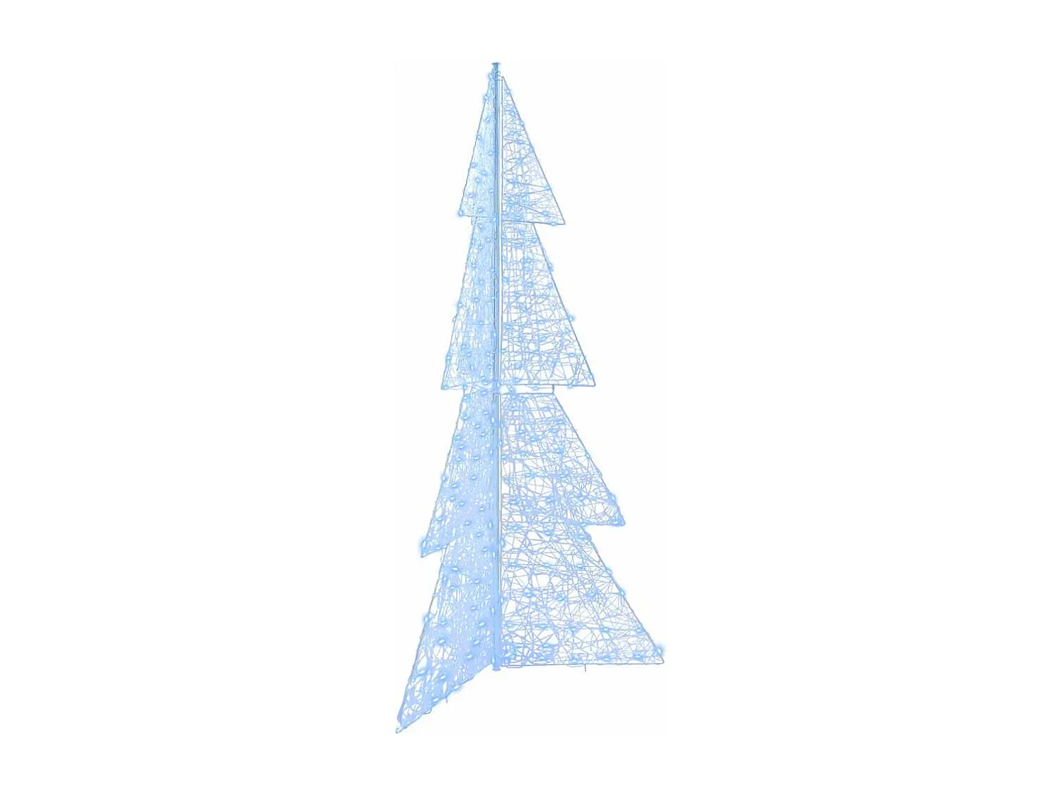 Sapin de Noël avec 240 LED Blanc Froid 180 cm Acrylique