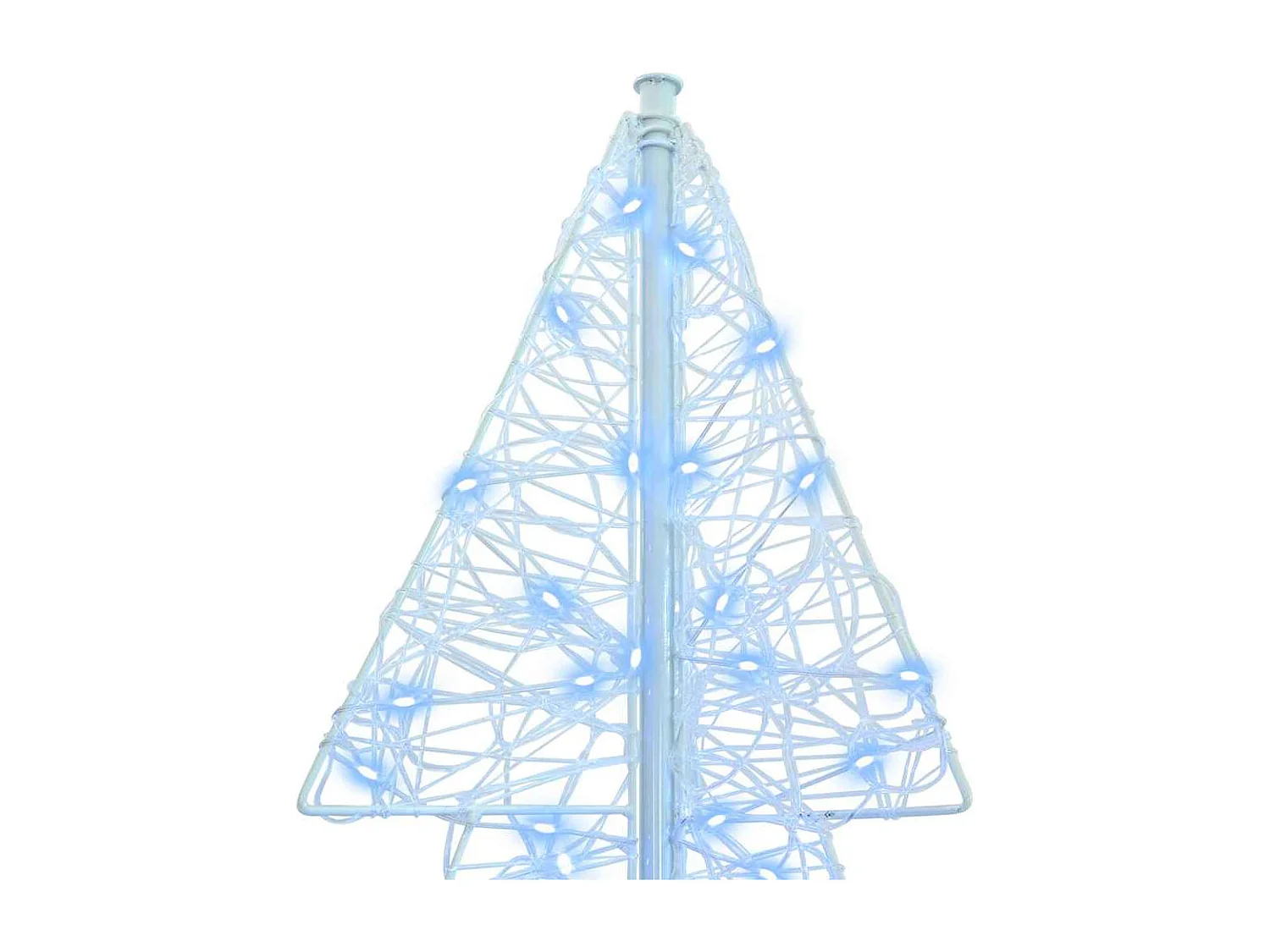 Sapin de Noël avec 240 LED Blanc Froid 180 cm Acrylique