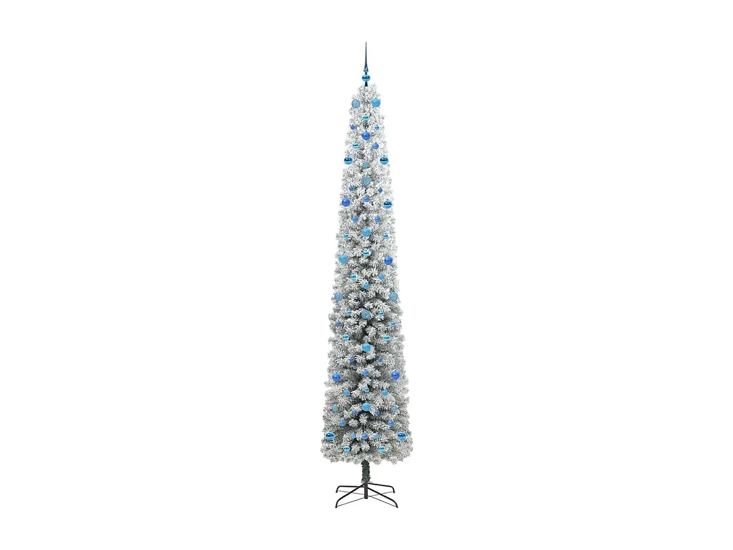 Künstlicher Weihnachtsbaum Grün 270 cm PVC und Stahl und Kunststoff
