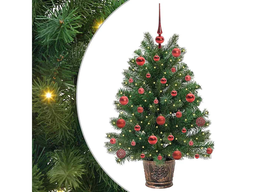 Sapin de Noël artificiel avec 150 LED Vert 95 cm PE et PVC