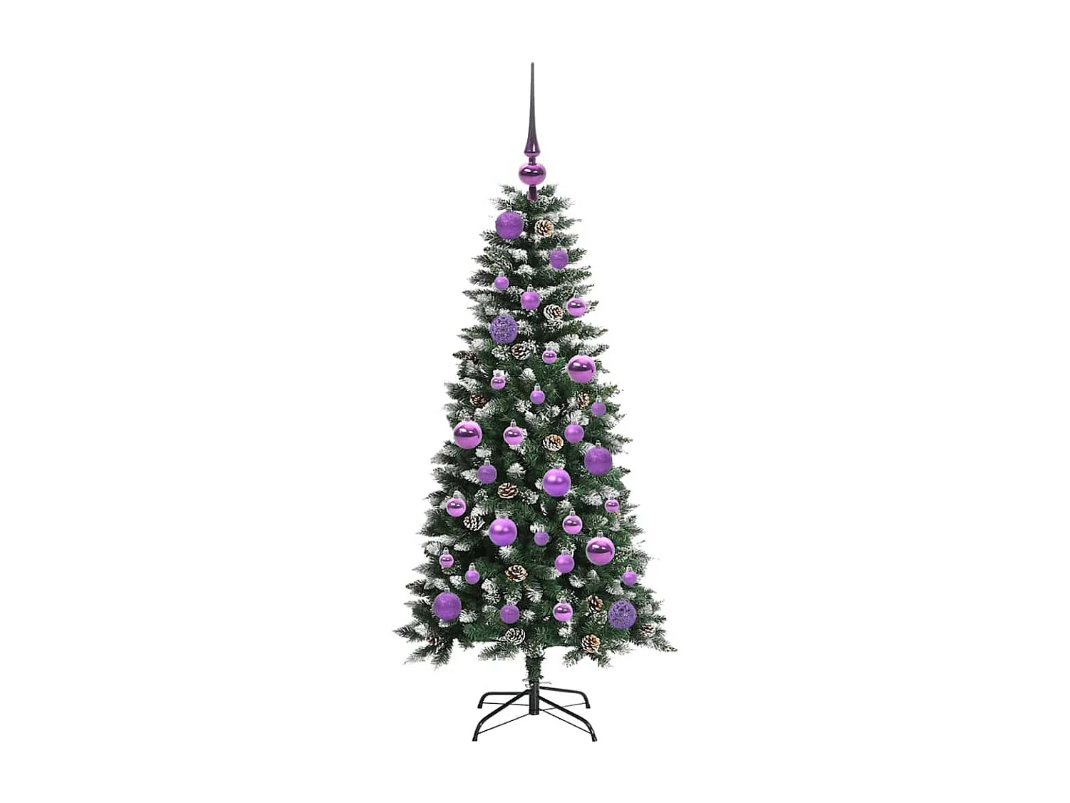 Sapin de Noël artificiel avec 150 LED Vert 55 x 55 x 120 cm